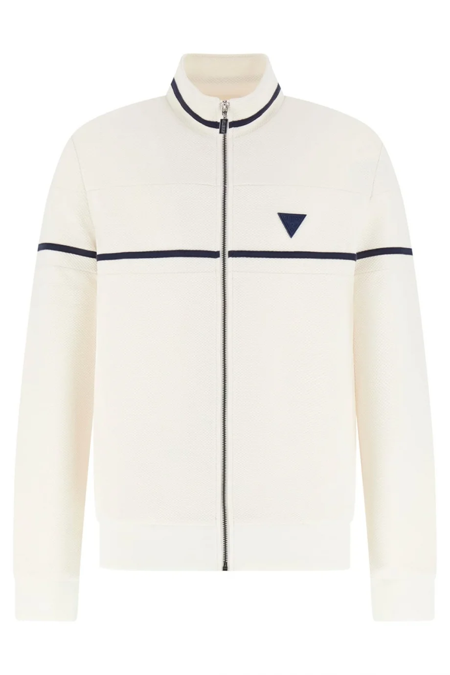 Guess Spiros Tam Fermuarlı Erkek Beyaz Sweatshirt Z6GQ29K3212-G018