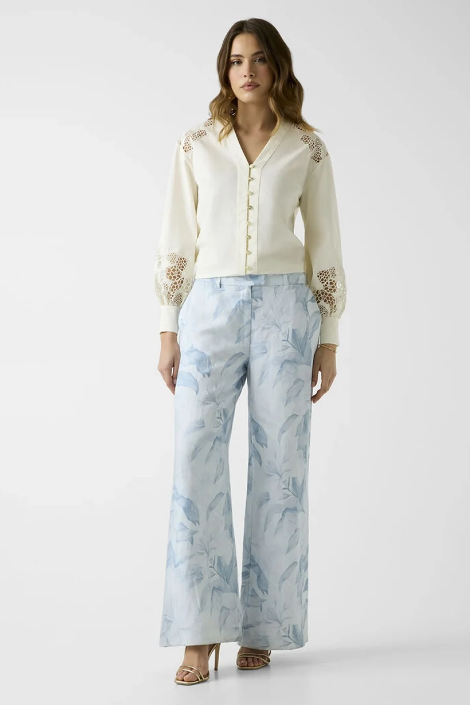 Guess Miriam Düz Paça Kadın Çok Renkli Pantolon W6GB37W2717-PMI8