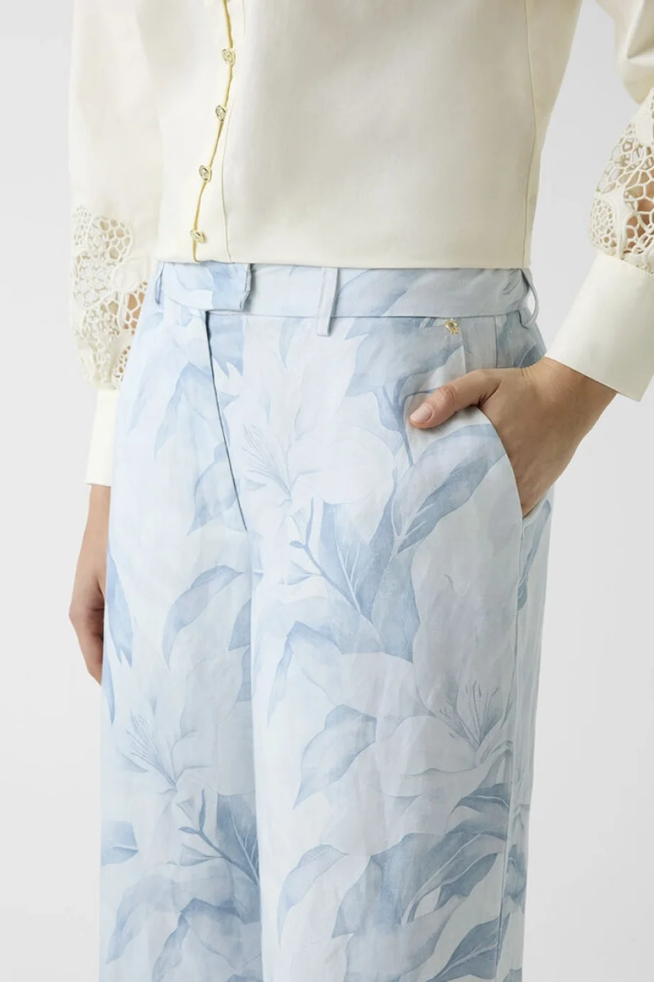 Guess Miriam Düz Paça Kadın Çok Renkli Pantolon W6GB37W2717-PMI8