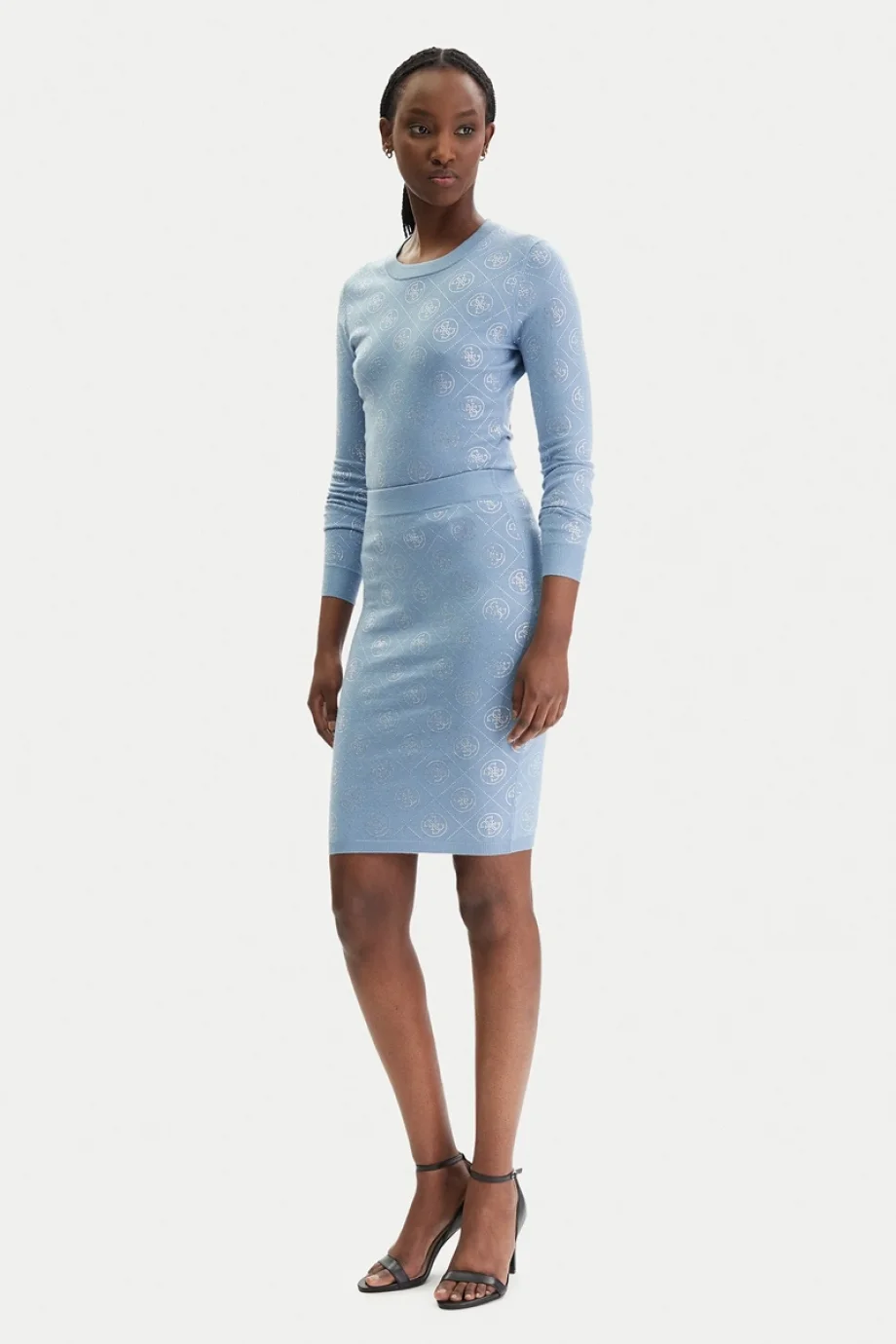 Guess Taş İşlemeli 4G Triko Kadın Mavi Etek W6RD0OZ3JD2-G7FI