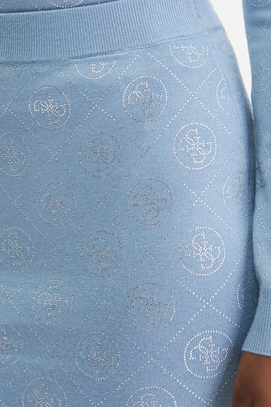 Guess Taş İşlemeli 4G Triko Kadın Mavi Etek W6RD0OZ3JD2-G7FI