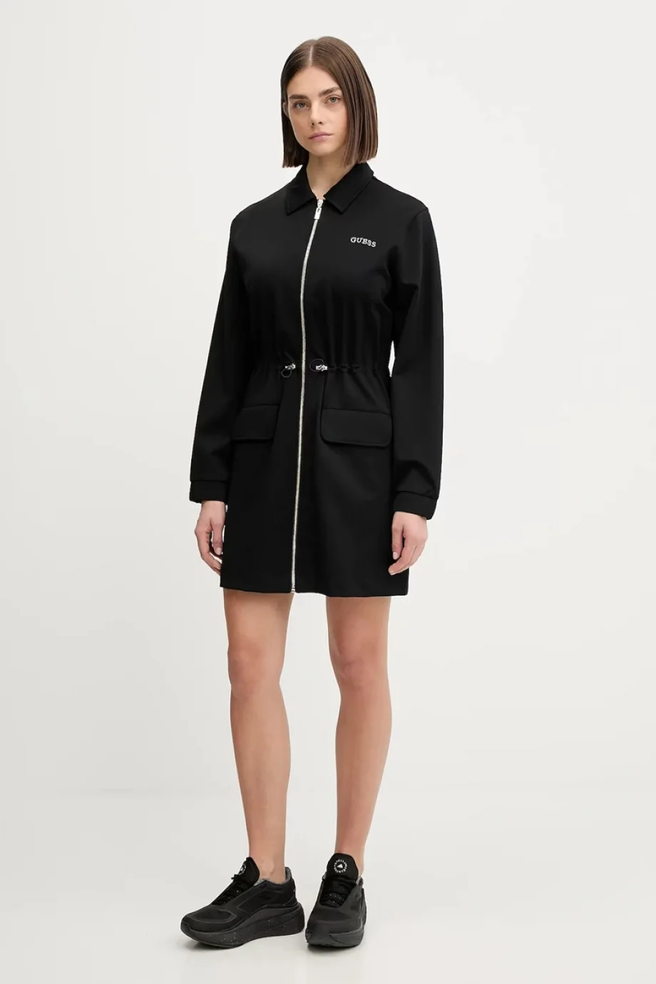 Guess Carla Kadın Siyah Aktif Elbise V5YK04KCX42-JBLK