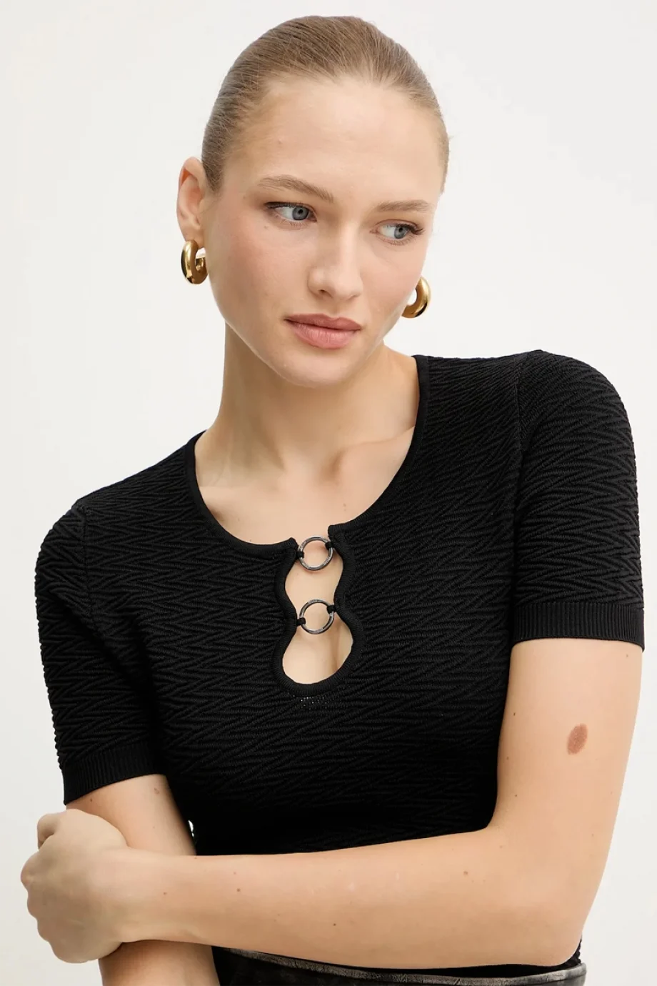 Guess Helena Kadın Siyah Triko W5YR16Z3OV0-JBLK