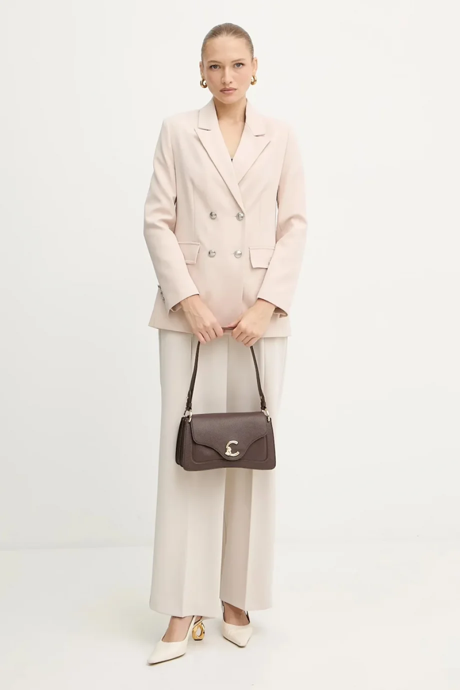 Guess Fiona Kadın Ekru Blazer W5YN20WH9Y2-G9M1