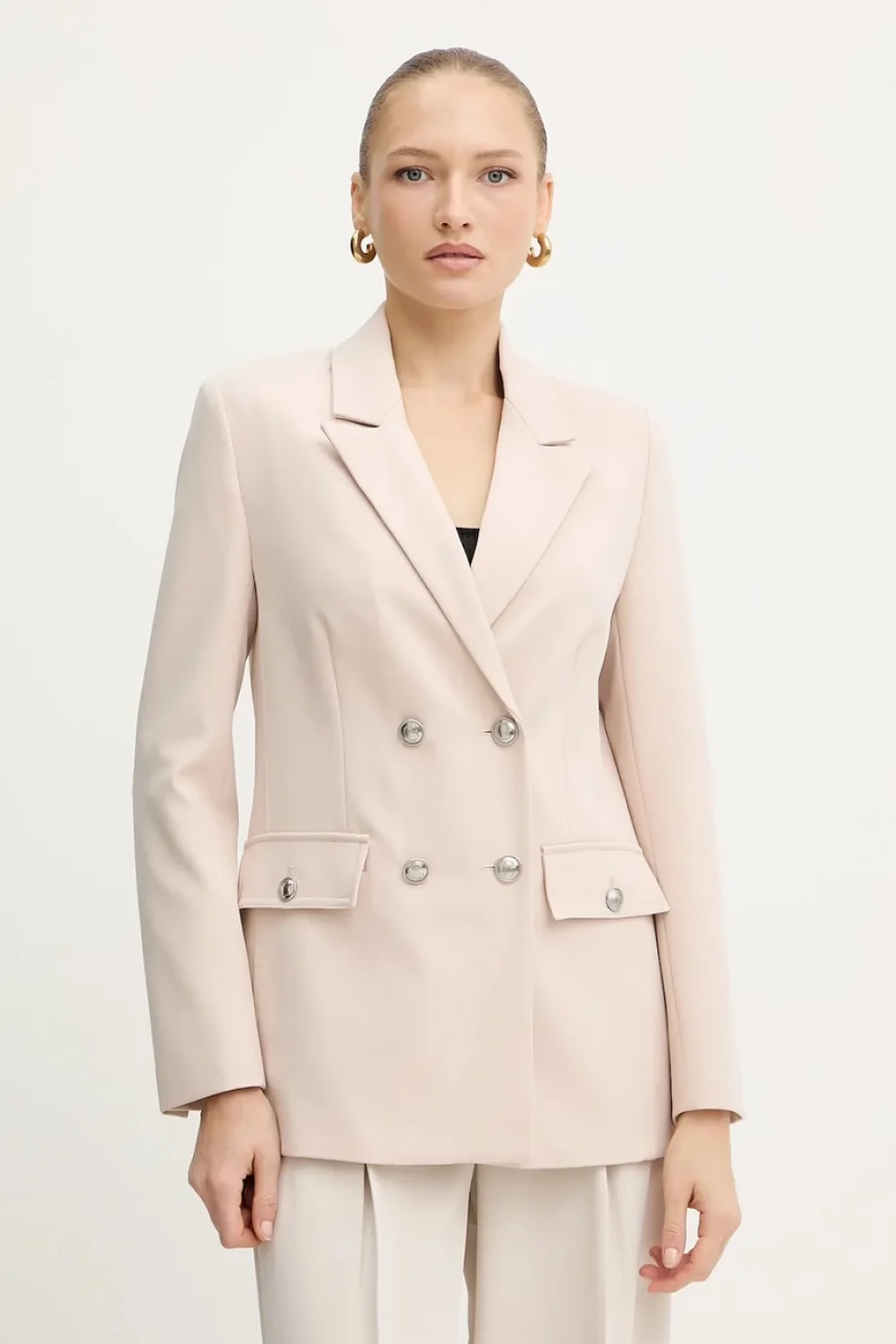 Guess Fiona Kadın Ekru Blazer W5YN20WH9Y2-G9M1