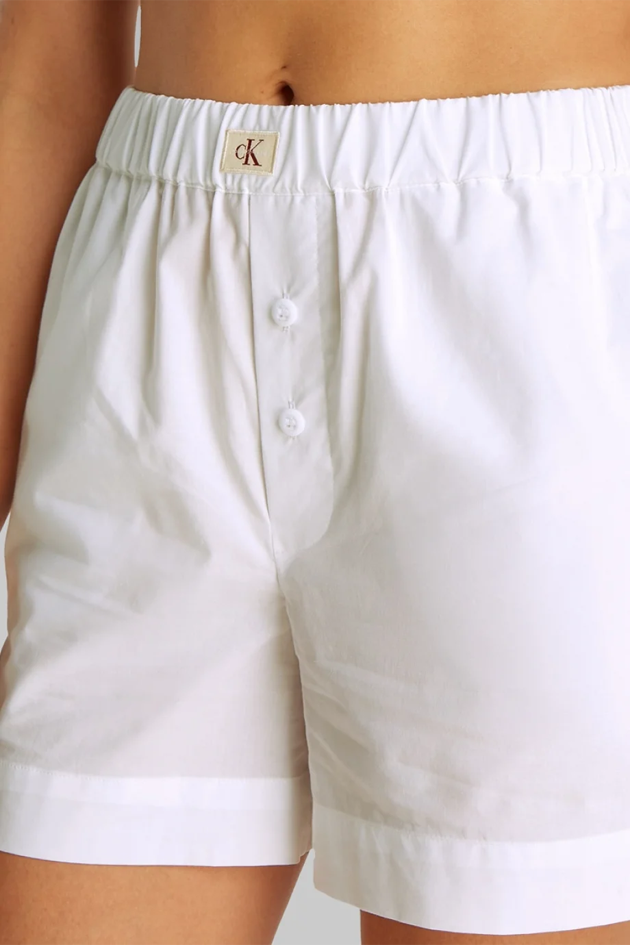 Calvin Klein Summer Poplin Kadın Beyaz Boxer J20J225218-YAA