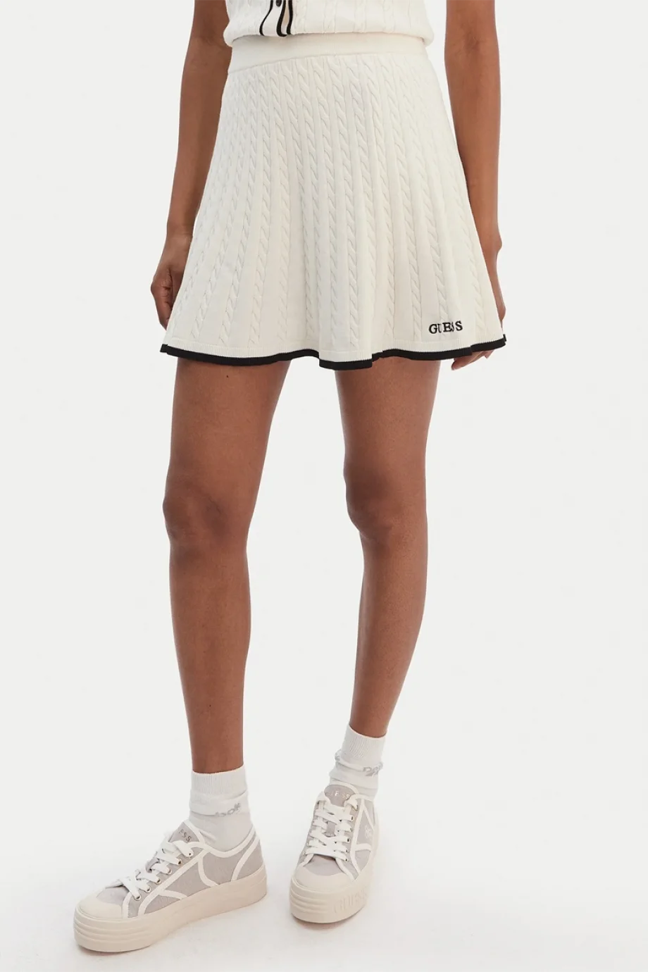 Guess Shari Triko Kadın Beyaz Etek V6RD07Z4652-G1O6