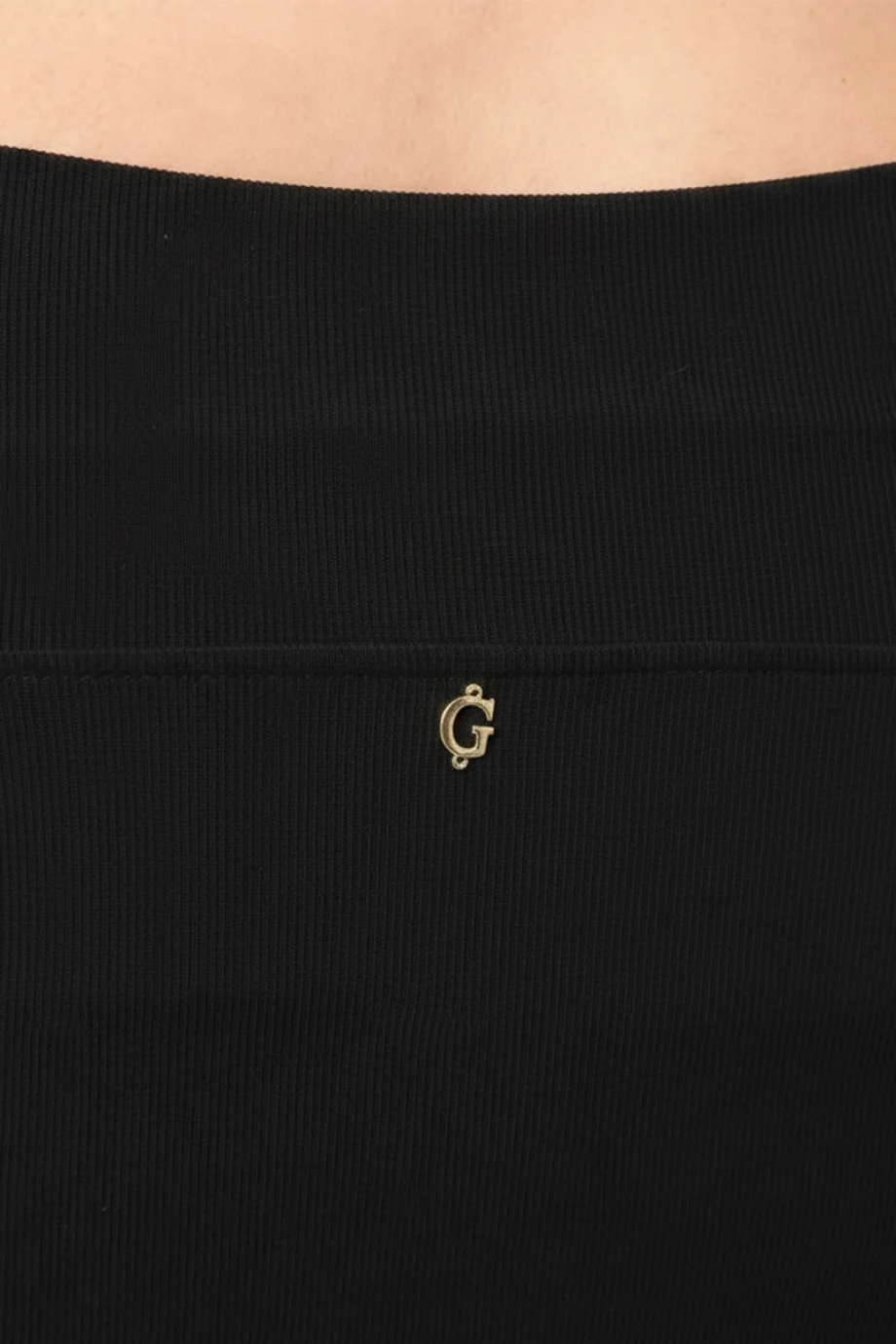 Guess Brigitte Düşük Omuzlu Kadın Siyah Bluz  W6GP12K2935-JBLK