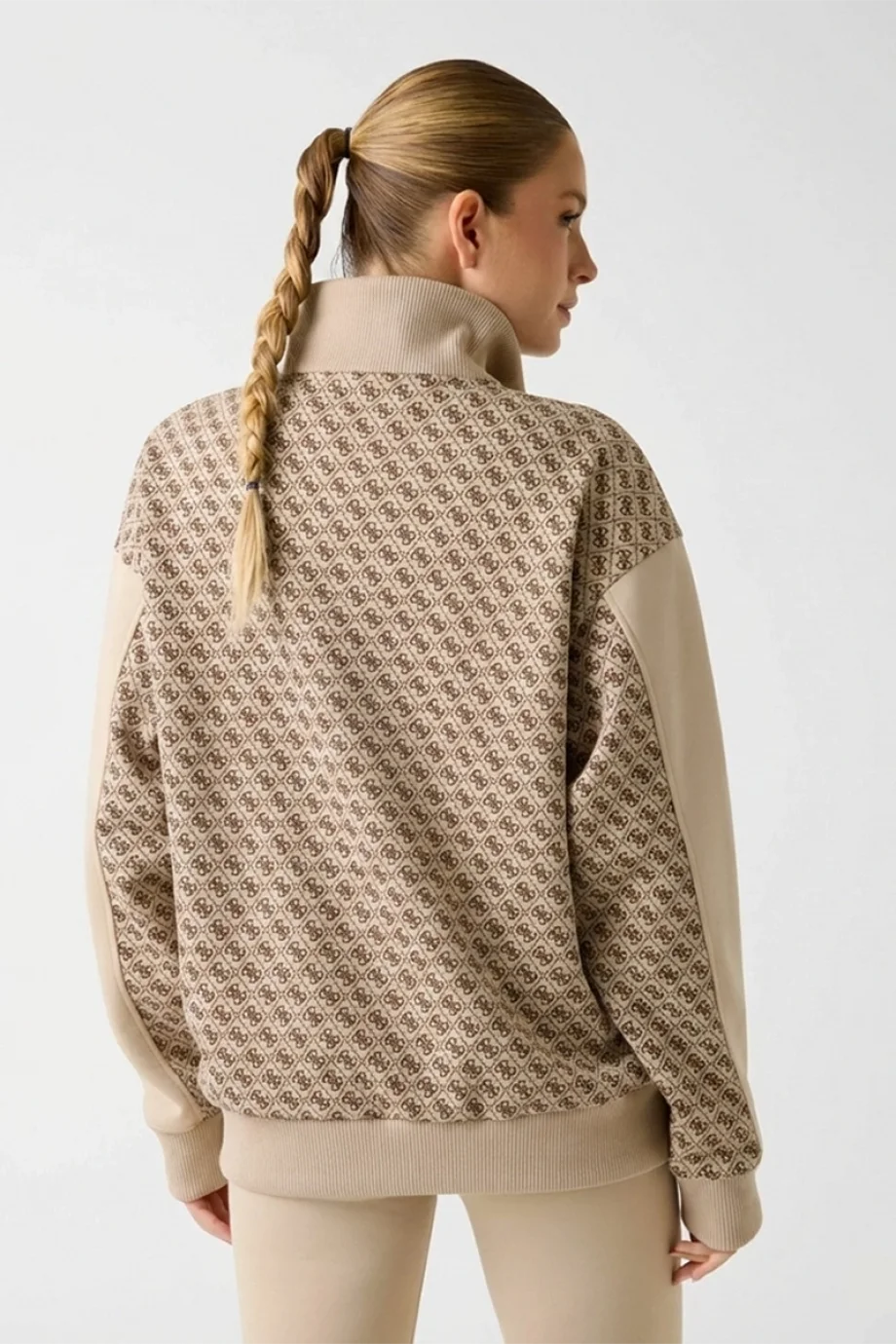 Guess Maya 4G Tam Fermuarlı Kadın Çok Renkli Ceket V6RL08K2042-FNN0