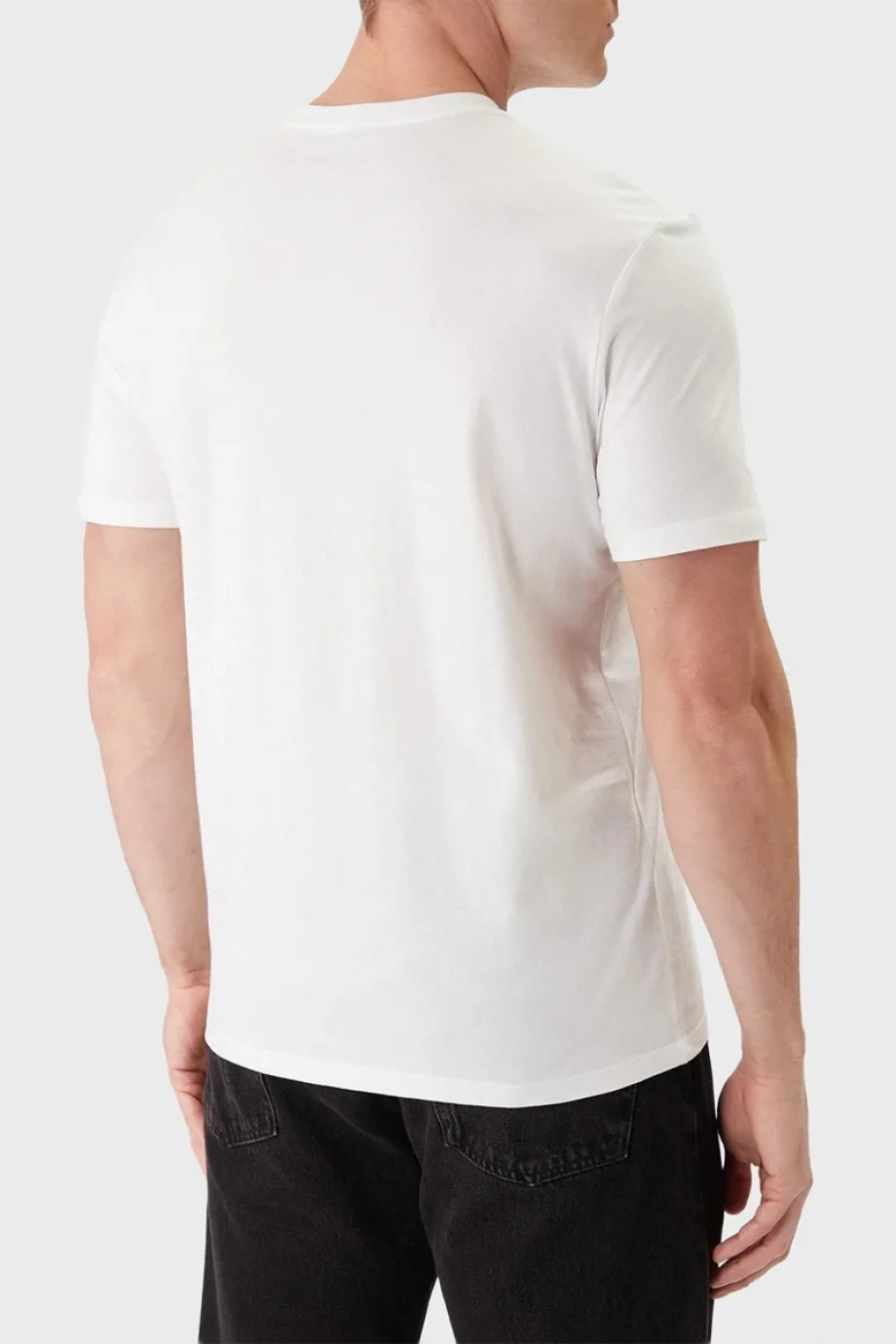 Calvin Klein Kısa Kollu 30S Mikro Monologo Grafikli Erkek Beyaz T-Shirt LV04RB866G-YAA