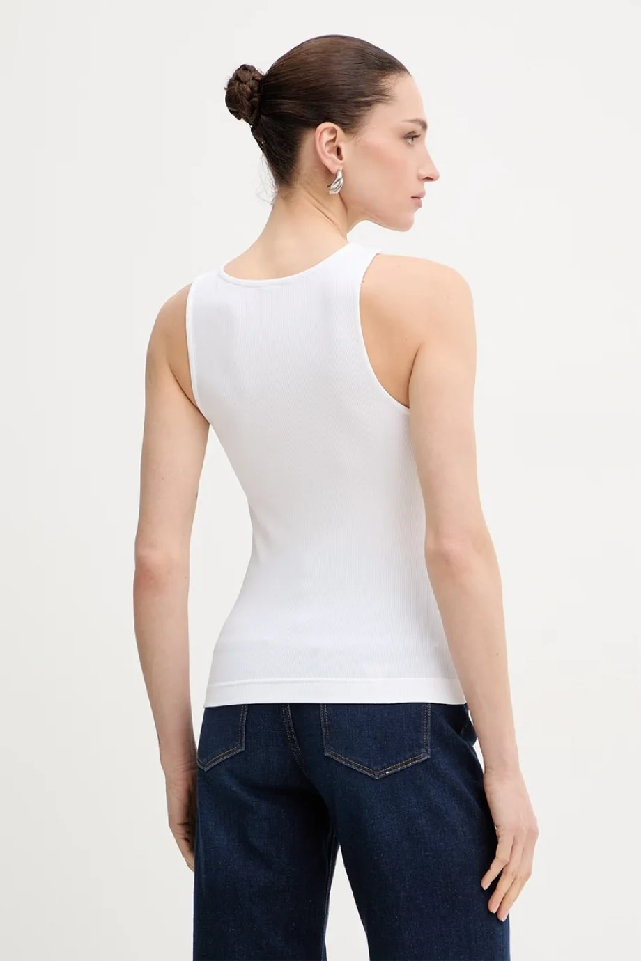 Guess Kolsuz Yuvarlak Yaka Guendalina Kadın Beyaz Bluz  W6RP39KD092-G011