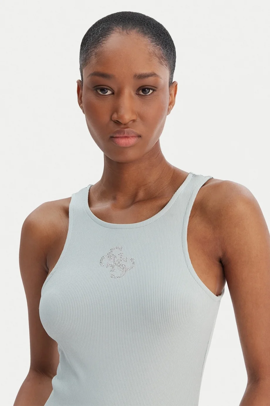 Guess Kolsuz Yuvarlak Yaka Guendalina Kadın Yeşil Top W6RP39KD092-G8CC