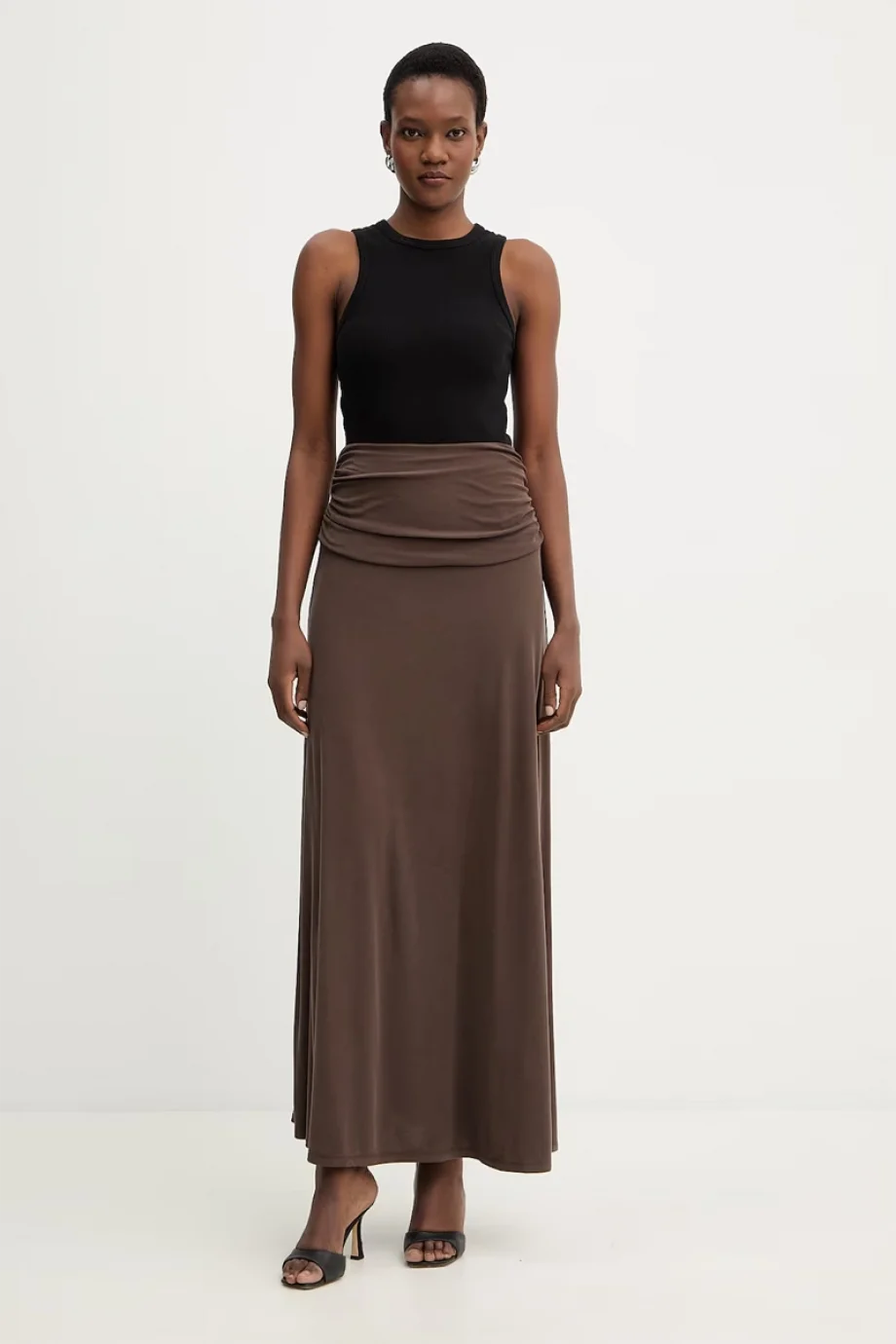 Guess Uzun Milena Taşlı Kadın Kahverengi Etek W6RD58KAQL2-G1EA