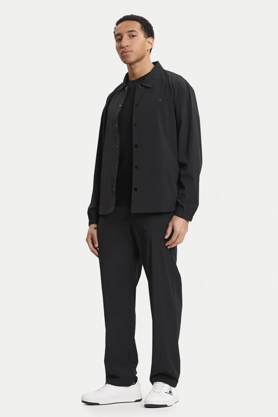 Guess Ottavio Chino Erkek Siyah Eşofman Altı Z6GB08W1996-JBLK