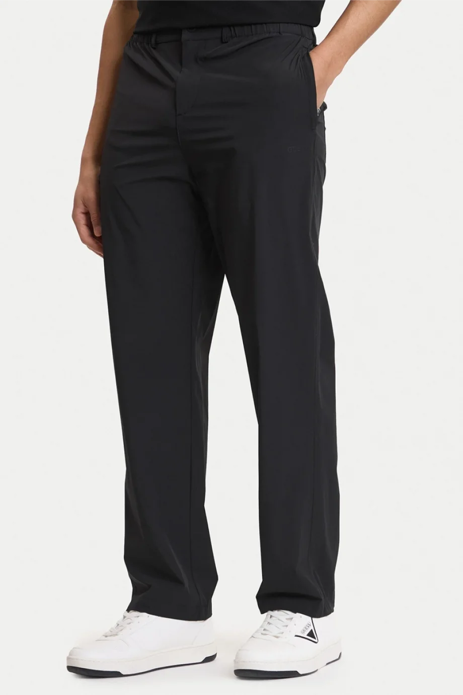 Guess Ottavio Chino Erkek Siyah Eşofman Altı Z6GB08W1996-JBLK