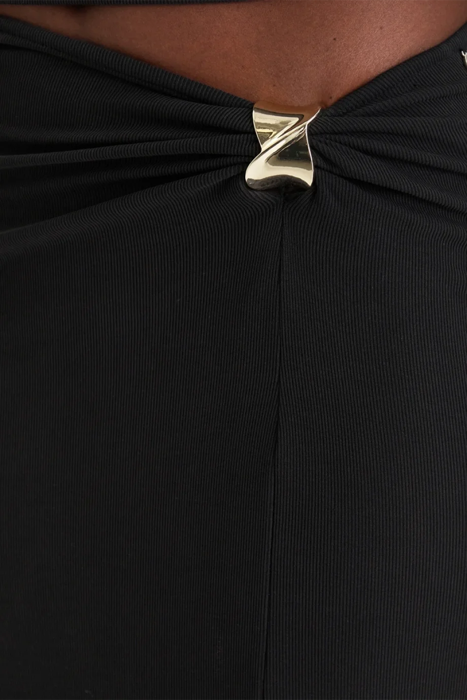 Guess Brigitte Midi Kadın Siyah Etek W6GD15K2936-JBLK