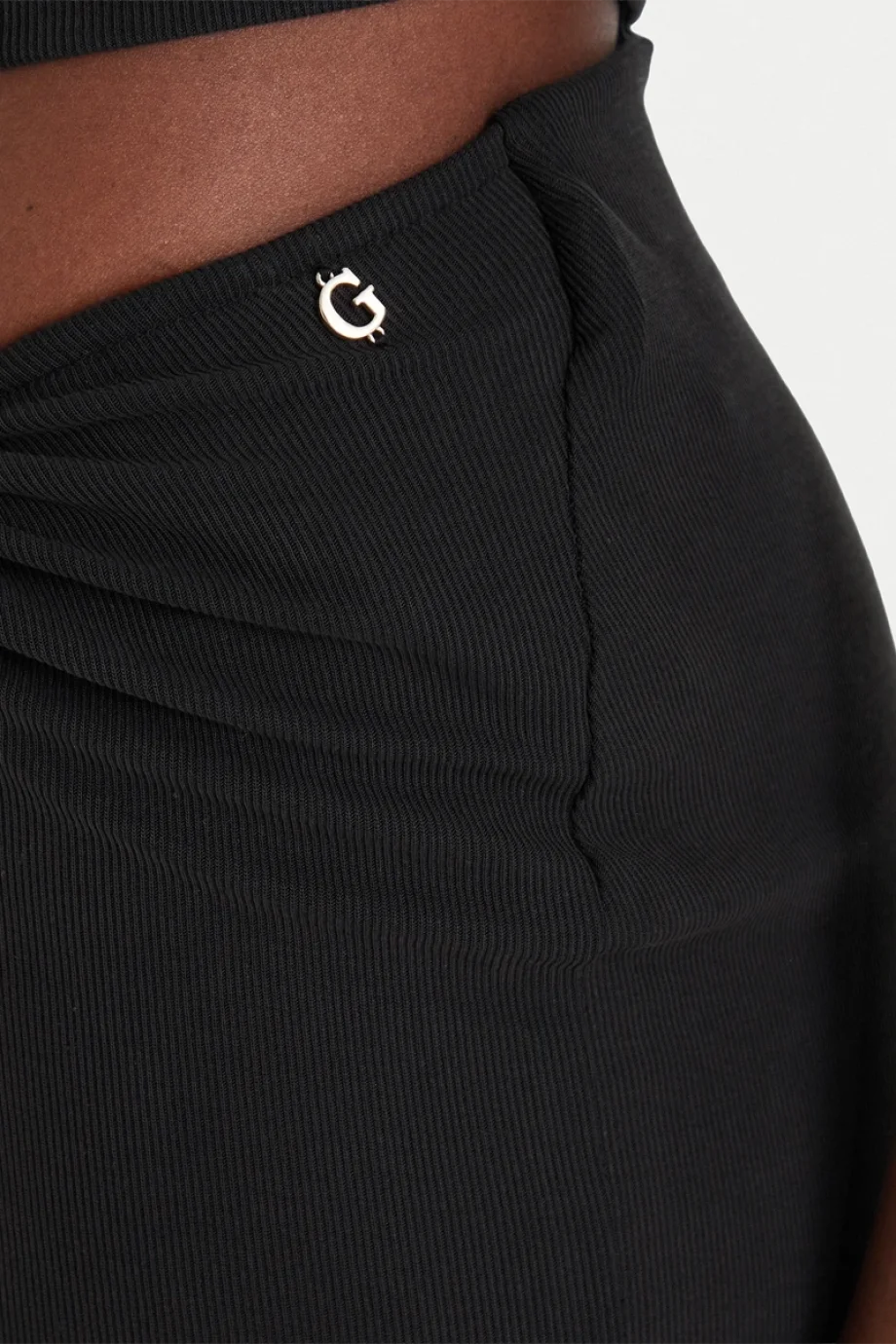 Guess Brigitte Midi Kadın Siyah Etek W6GD15K2936-JBLK