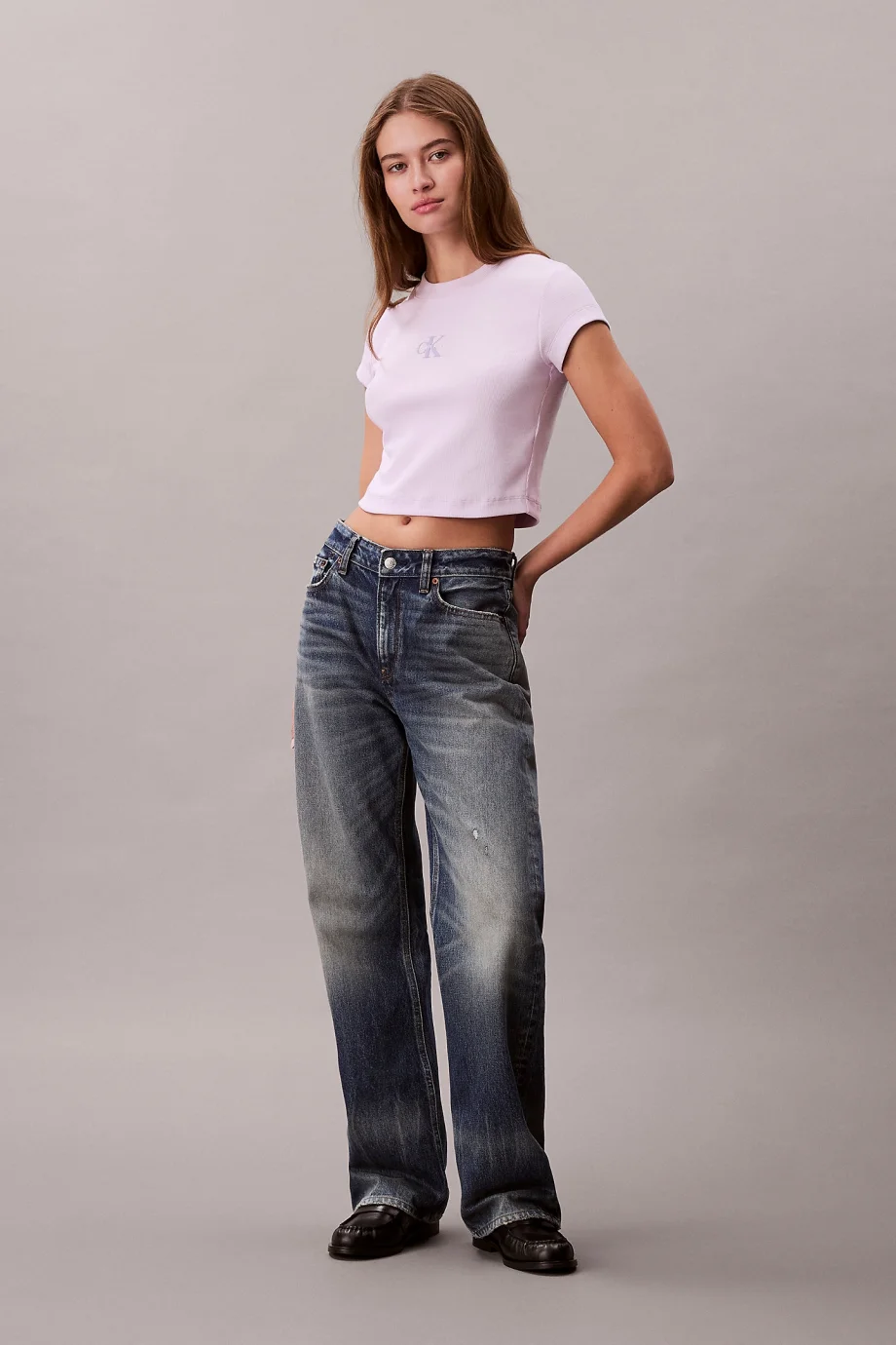 Calvin Klein Monogram Baby Kadın Çok Renkli T-shirt LV047AB802-3OQ