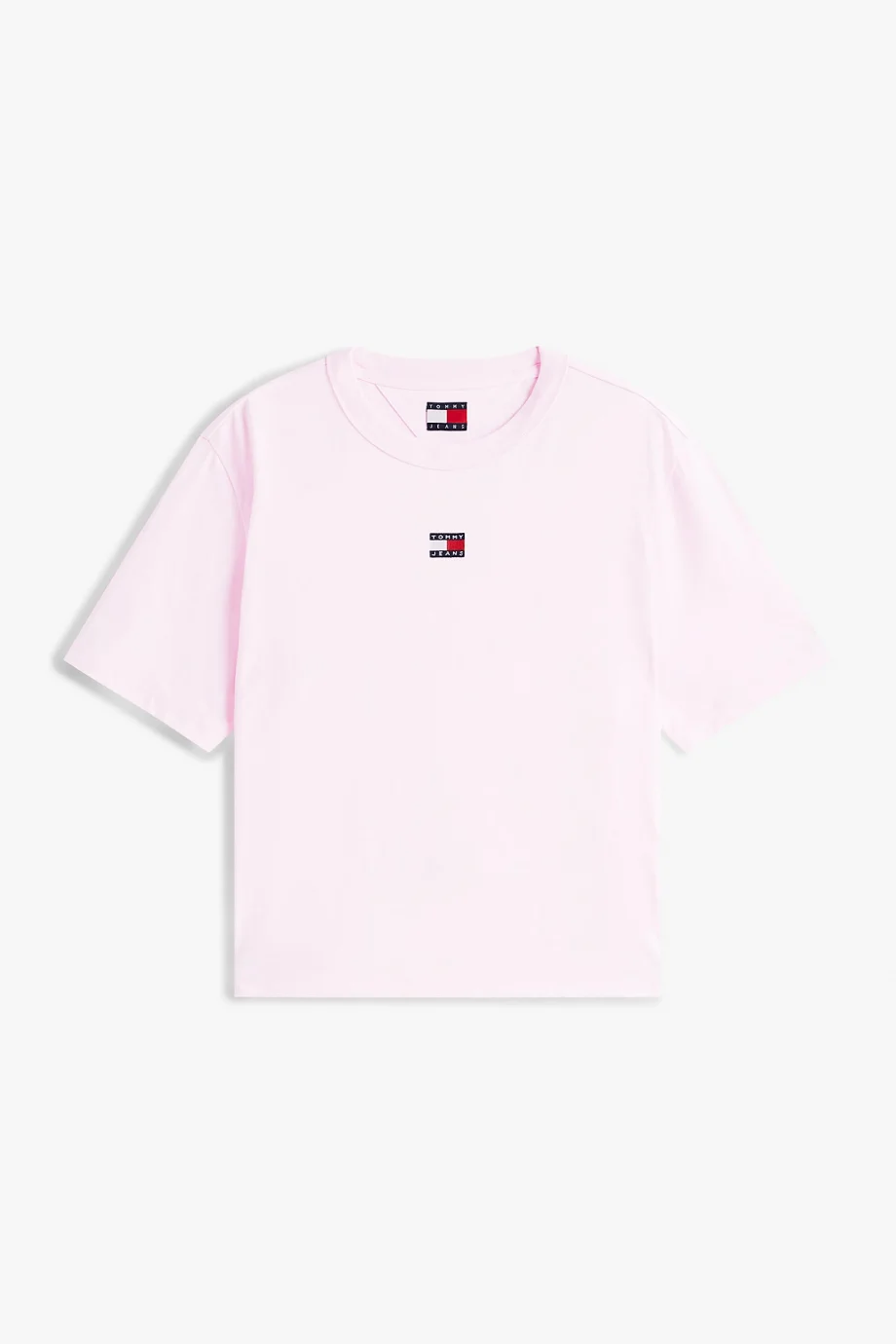 Tommy Hilfiger TJW Kutulu Kesim Amblemli Kadın Pembe T-shirt DW0DW22202TN9