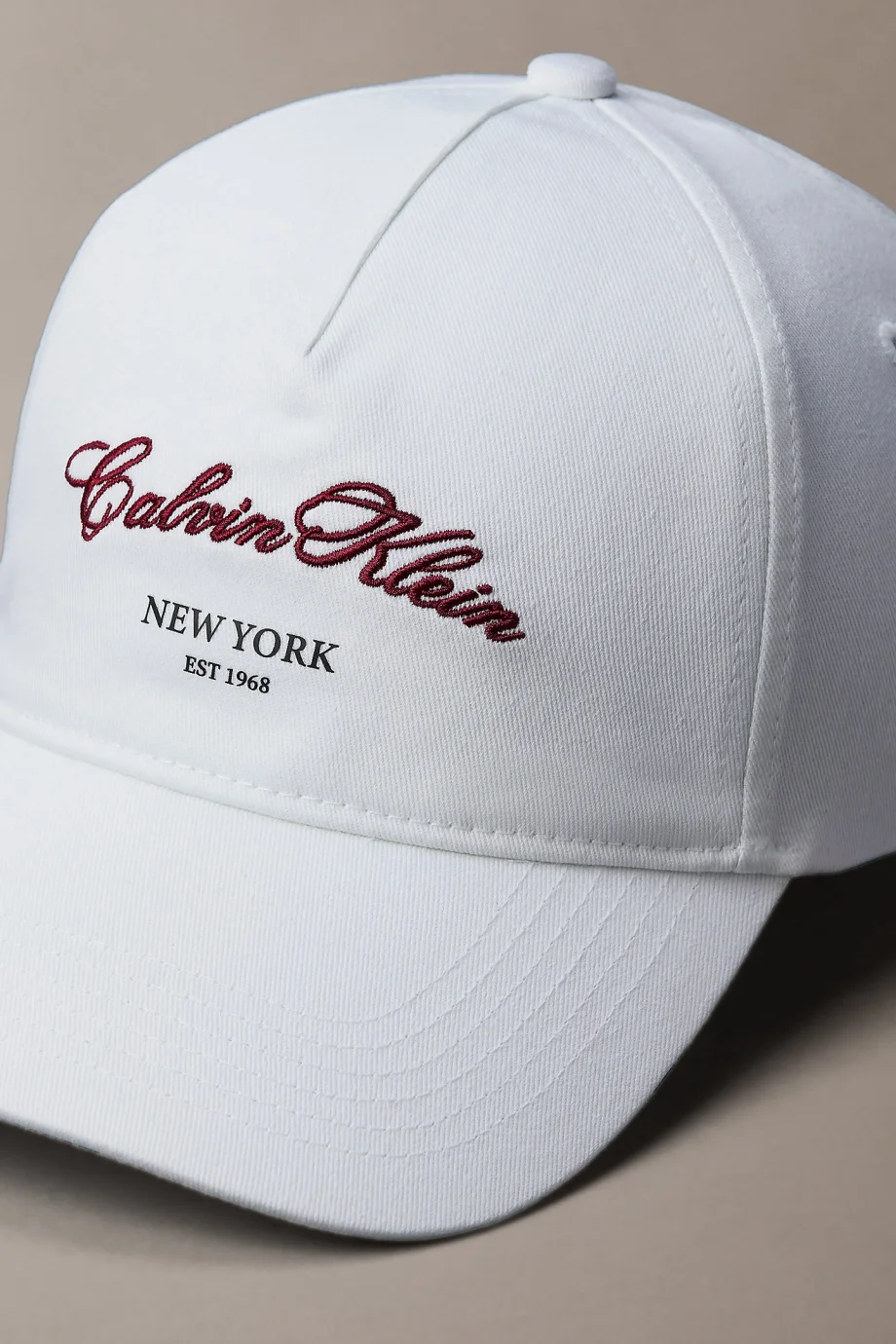 Calvin Klein 5 Panelli Holiday Grafikli 2 Beyzbol Kadın Beyaz Şapka LV04F5085G-YAF