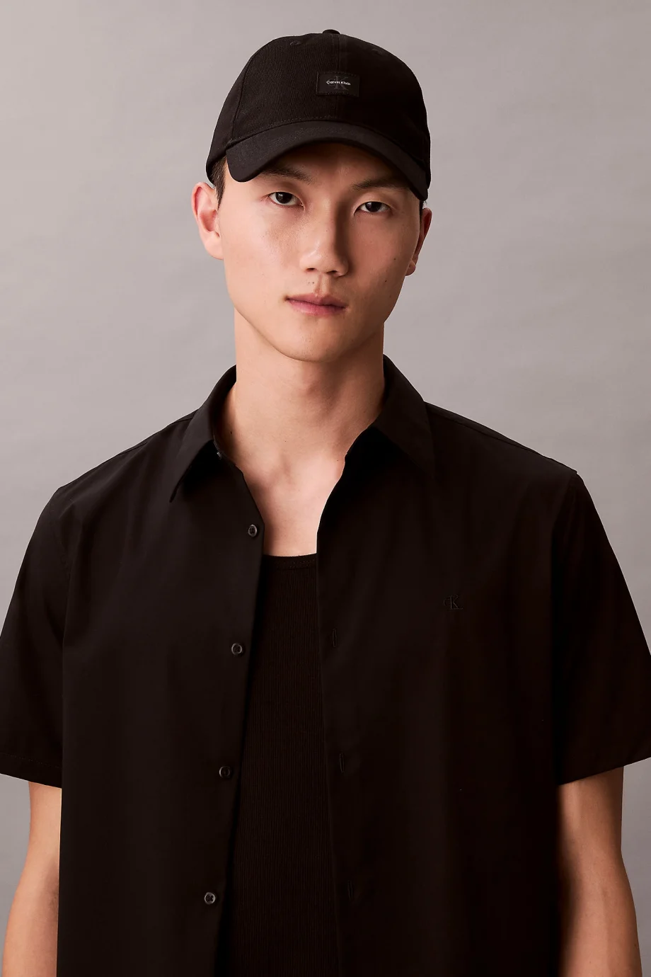 Calvin Klein Monologo Dokuma Yamalı Beyzbol Erkek Siyah Şapka LV04D5077G-UB1