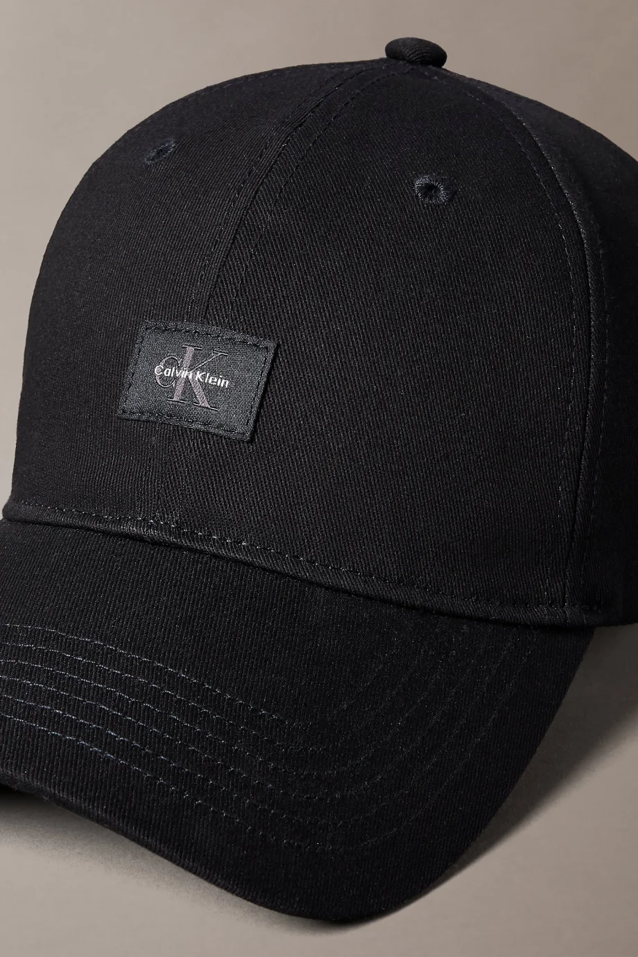 Calvin Klein Monologo Dokuma Yamalı Beyzbol Erkek Siyah Şapka LV04D5077G-UB1
