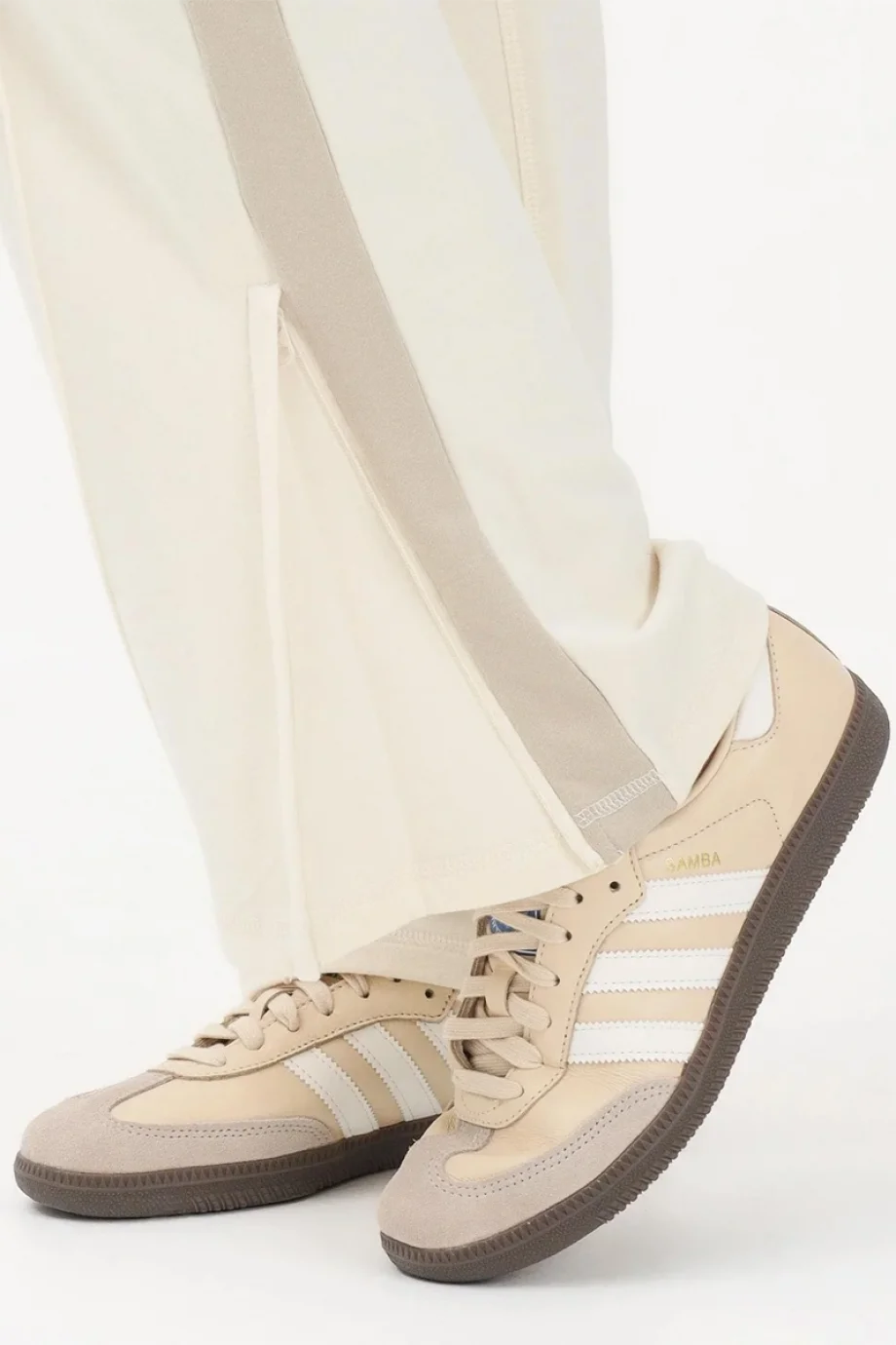 Calvin Klein Esnek Havlu Kumaş Eşofman Kadın Beyaz Eşofman Altı LV047E225G-YAC