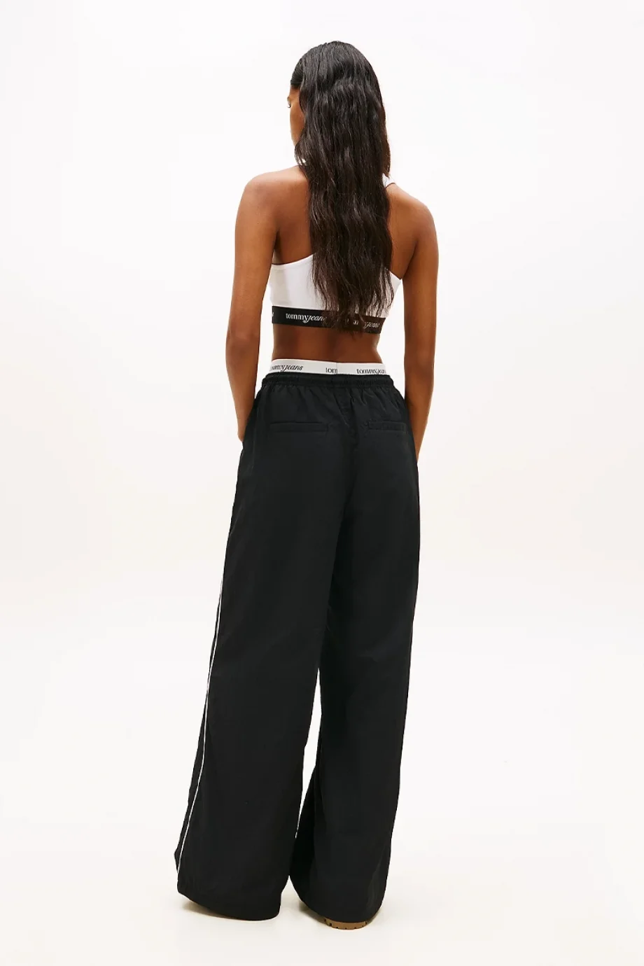 Tommy Hilfiger TJW Bel Bandı Detaylı Kadın Siyah Eşofman Altı DW0DW22289BDS