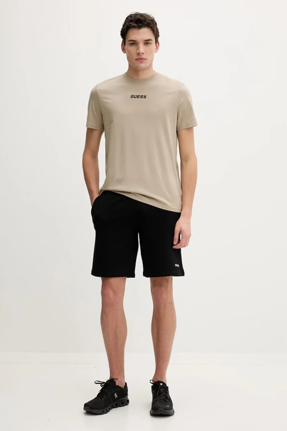 Guess Cochise Bisiklet Yaka Kısa Kollu Erkek Gri T-shirt Z6RI00I3Z14-G9I0