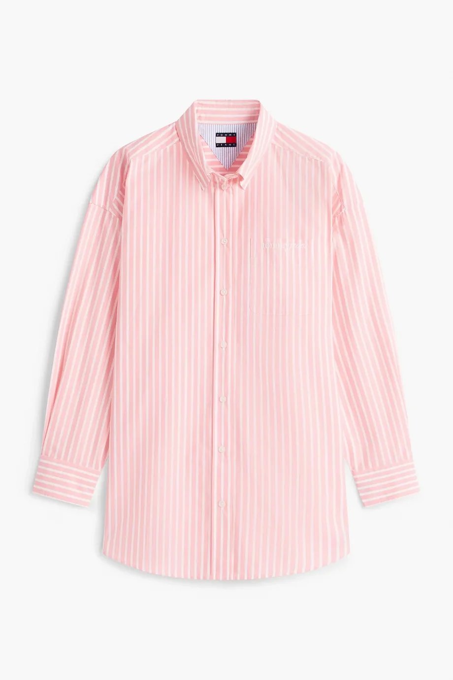 Tommy Hilfiger TJW OVS Poplin Shirt Kadın Pembe Gömlek DW0DW222180D2