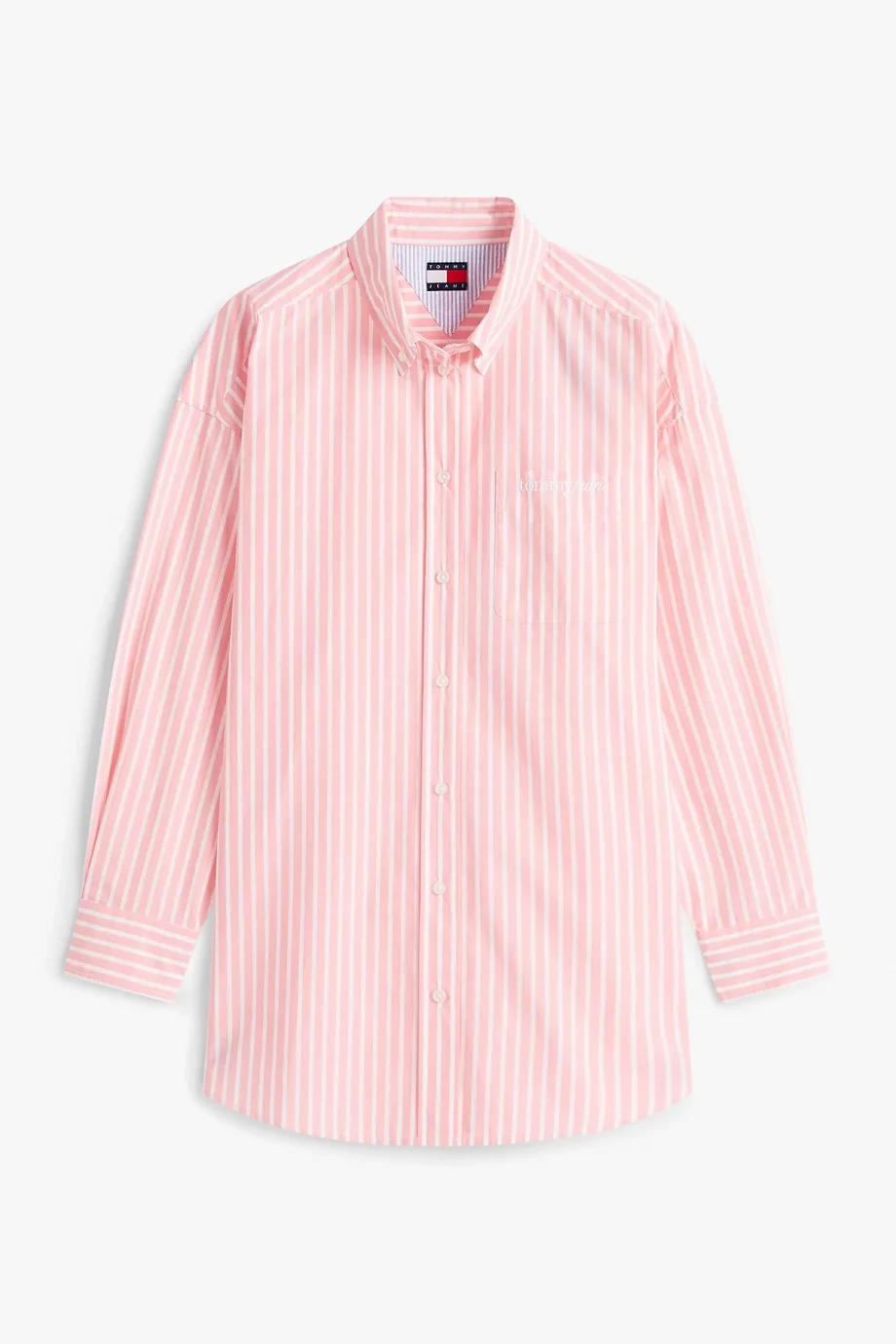 Tommy Hilfiger TJW OVS Poplin Shirt Kadın Pembe Gömlek DW0DW222180D2
