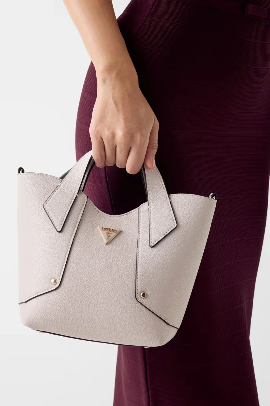 Guess Darcy Mini Kadın Krem El Çantası HWBG9914750-STO