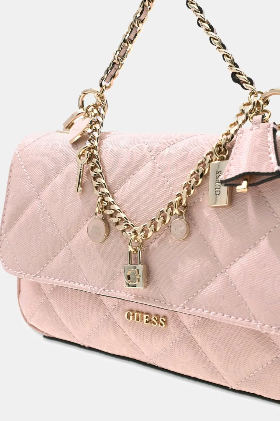 Guess Libby Kapaklı Çapraz Askılı Kadın Pembe El Çantası HWGG9912200-LTR