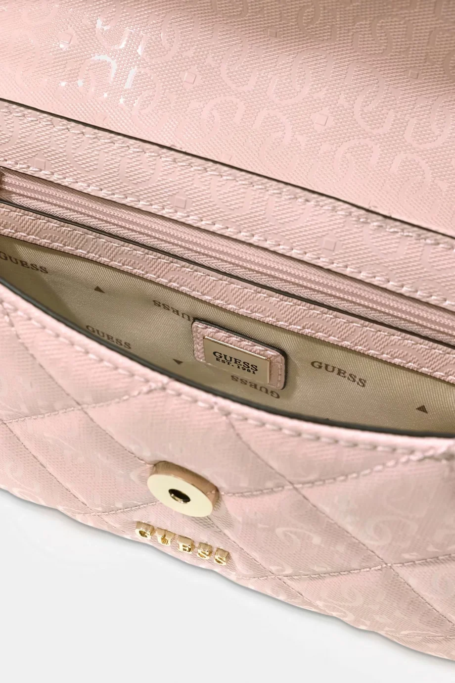 Guess Libby Kapaklı Çapraz Askılı Kadın Pembe El Çantası HWGG9912200-LTR