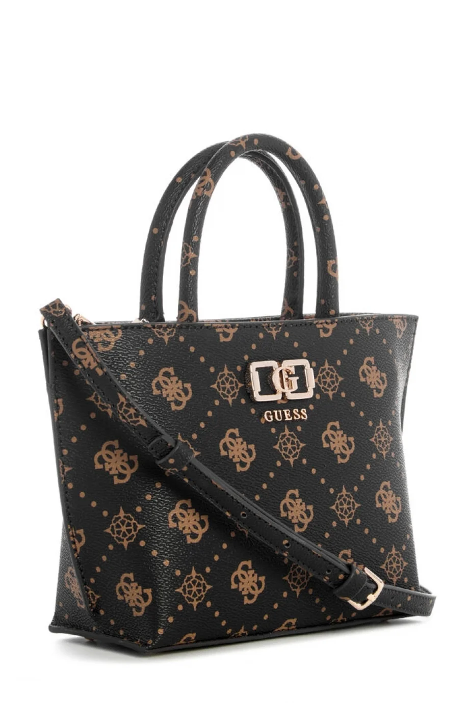 Guess Emelie Logolu Mini Kadın Kahverengi El Çantası HWGP9928750-ESL