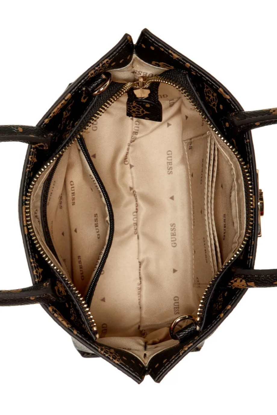 Guess Emelie Logolu Mini Kadın Kahverengi El Çantası HWGP9928750-ESL