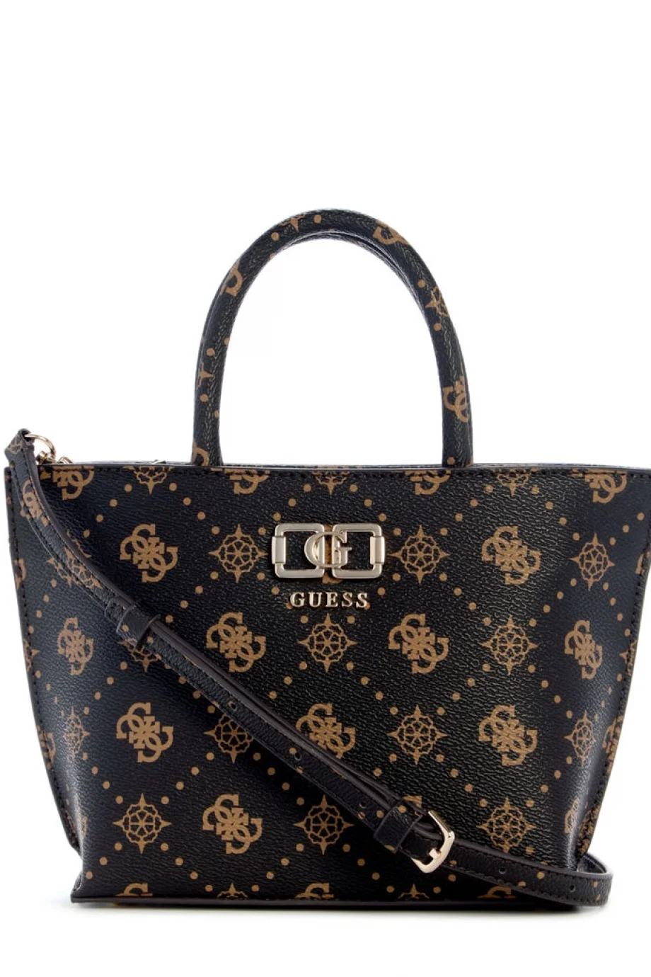 Guess Emelie Logolu Mini Kadın Kahverengi El Çantası HWGP9928750-ESL