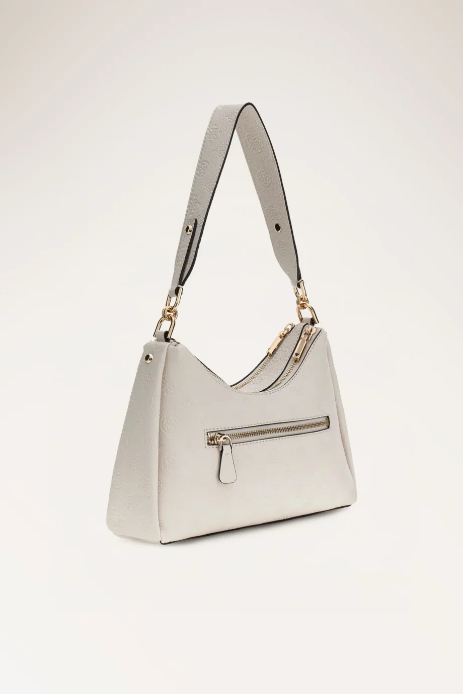 Guess Anise Çift Fermuarlı Omuz Kadın Ekru Omuz Çantası HWPD9916180-STL