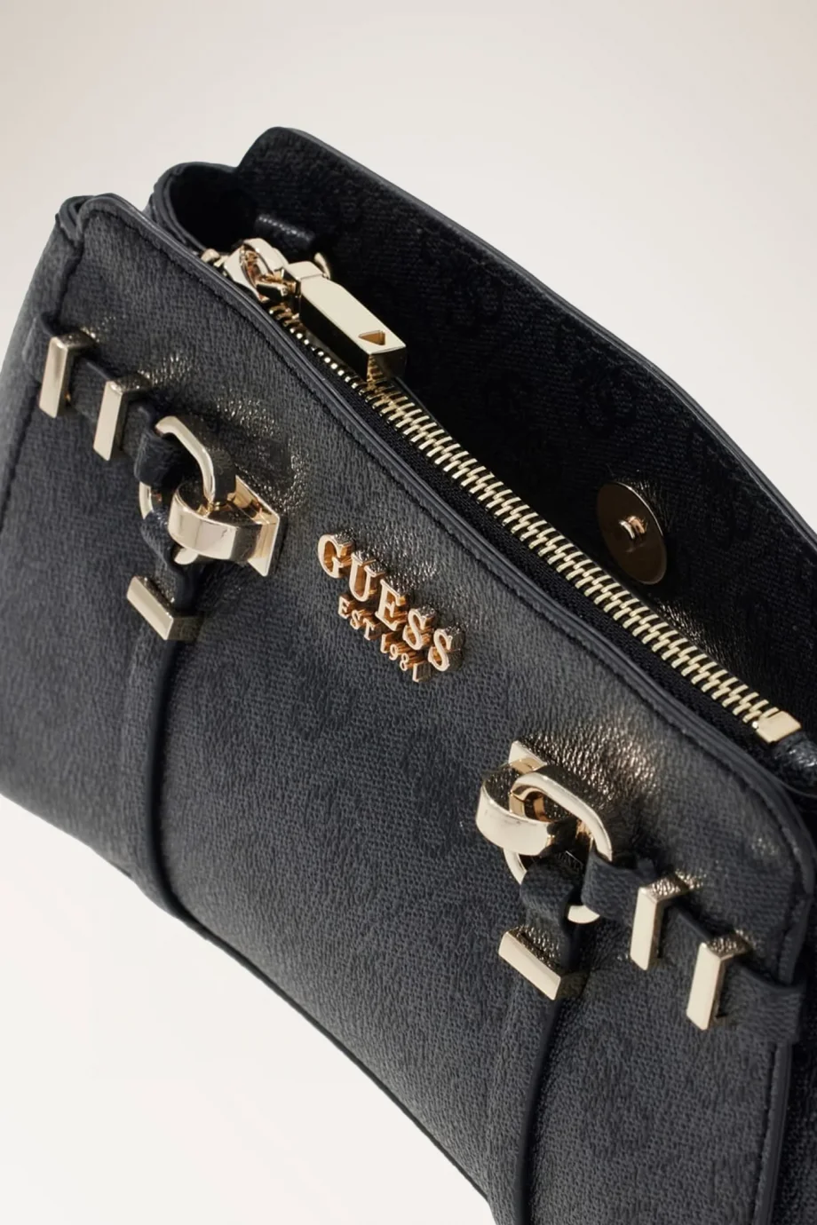 Guess Leona Logolu Girlfriend Çapraz Askılı Kadın Antrasit Çapraz Çanta HWSG9917120-CLO