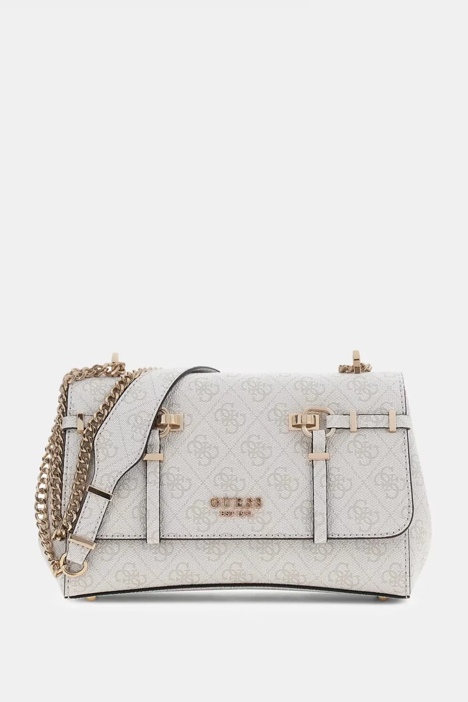 Guess Leona Logolu Dönüştürülebilir Kapaklı Çapraz Askılı Kadın Mavi Omuz Çantası HWSG9917210-BNN