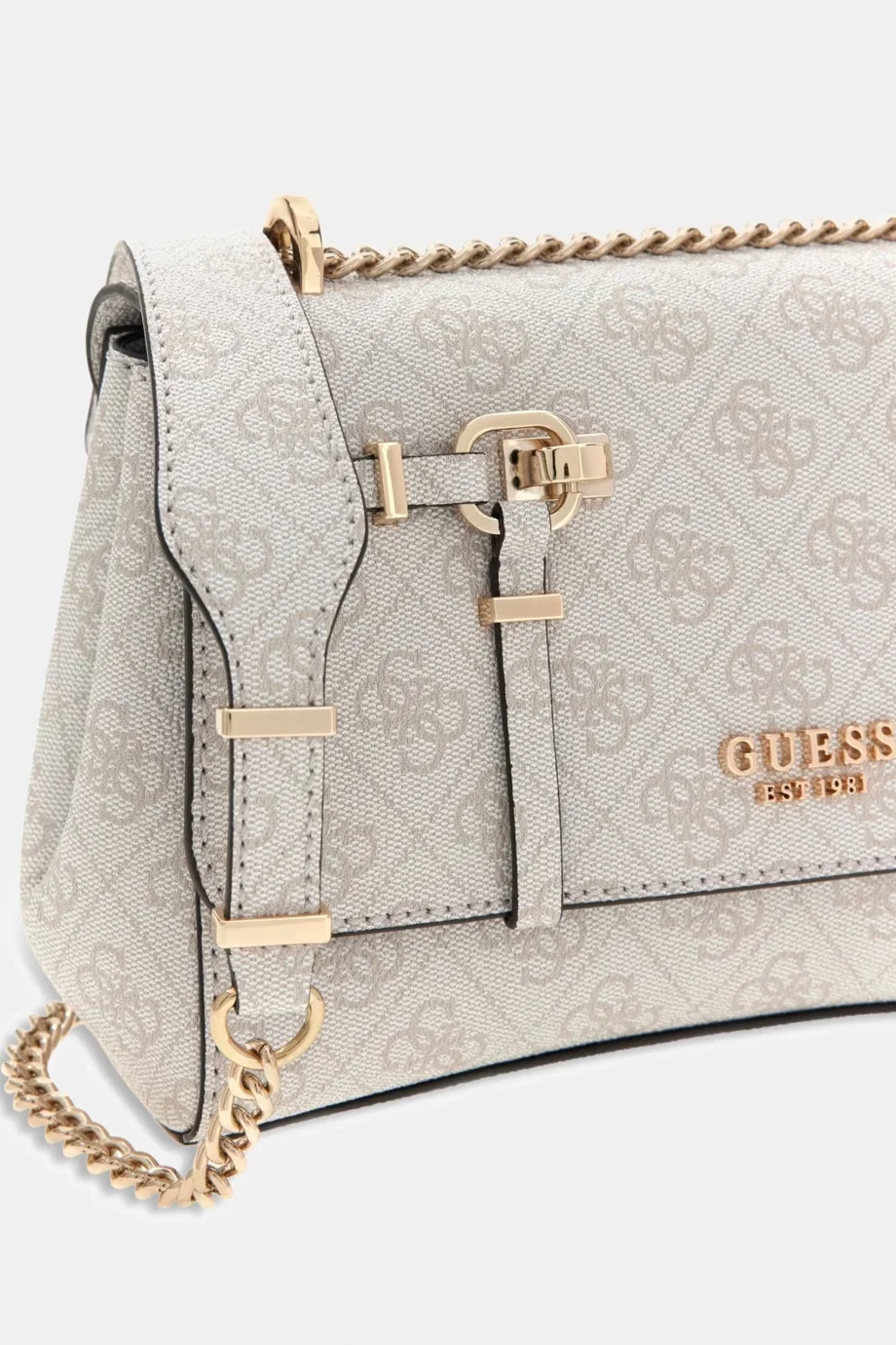 Guess Leona Logolu Dönüştürülebilir Kapaklı Çapraz Askılı Kadın Mavi Omuz Çantası HWSG9917210-BNN
