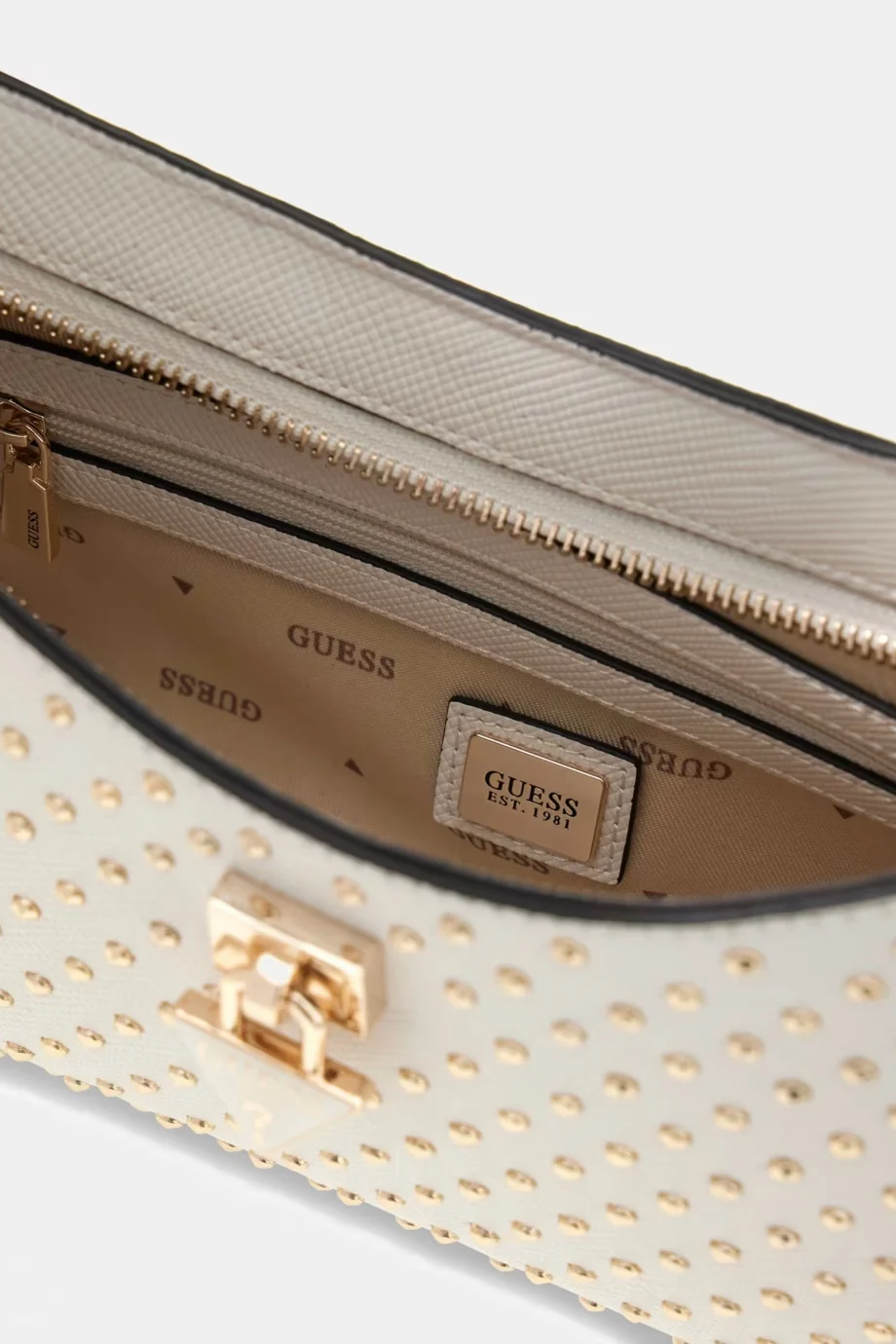Guess Patsie Omuz Kadın Beyaz Omuz Çantası HWZE9919180-OFF
