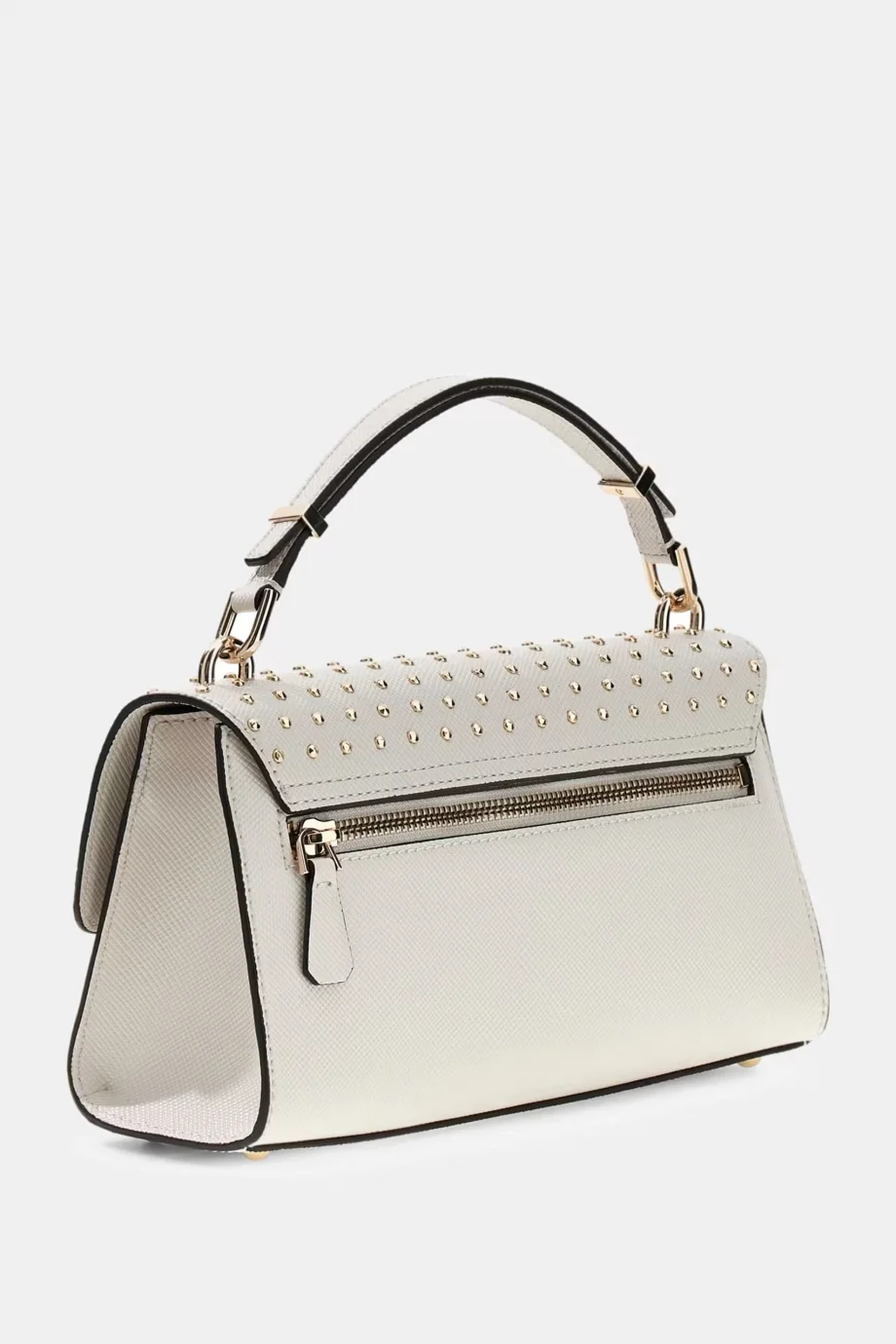 Guess Patsie Elde Taşıma Kapaklı Kadın Beyaz Omuz Çantası HWZE9919200-OFF