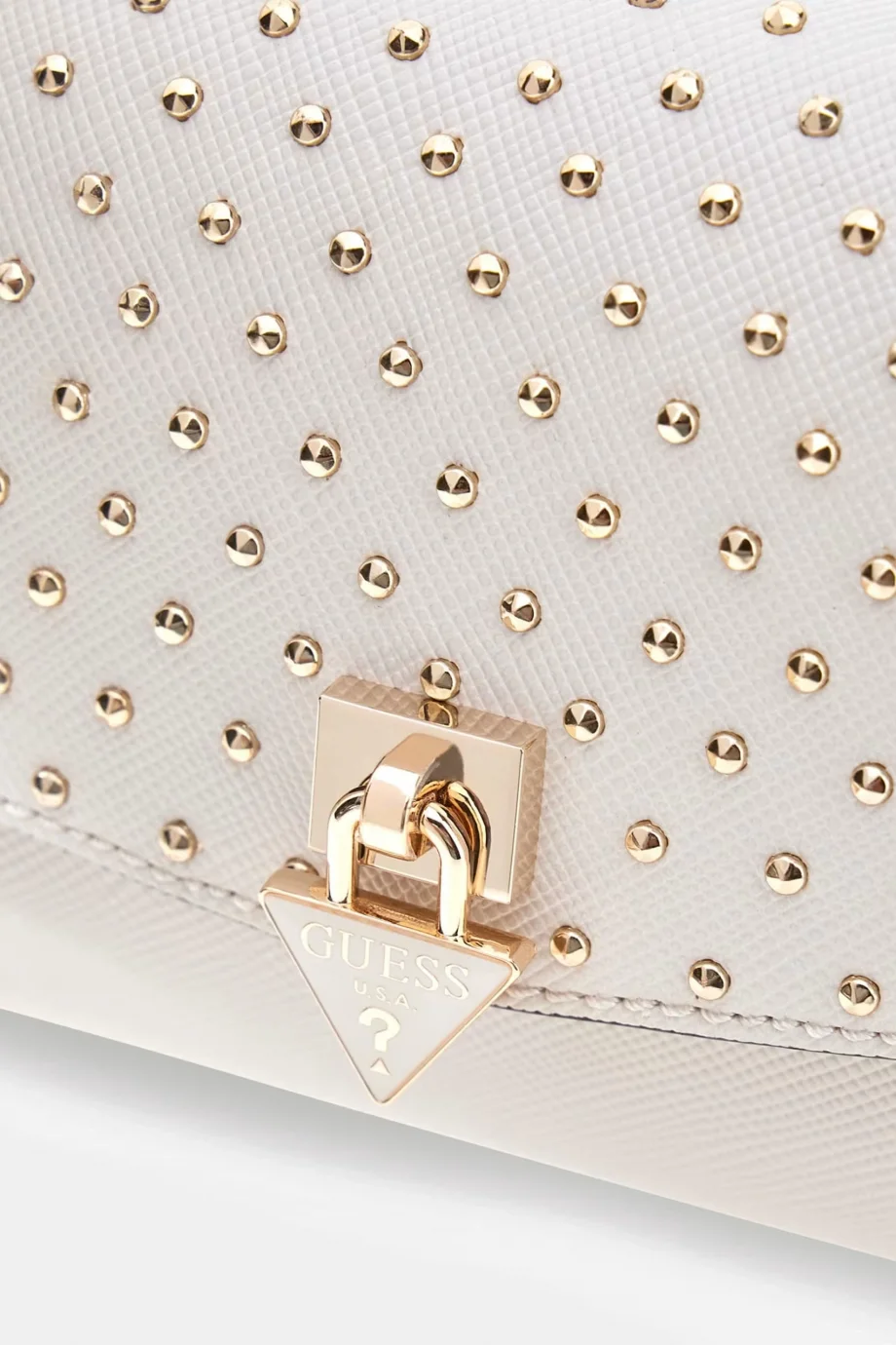 Guess Patsie Elde Taşıma Kapaklı Kadın Beyaz Omuz Çantası HWZE9919200-OFF