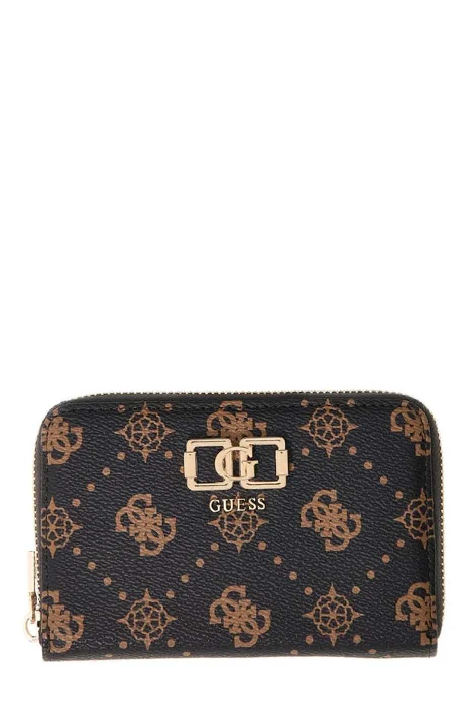 Guess Emelie Logolu Orta Boy Fermuarlı Kadın Kahverengi Cüzdan SWGP9928140-ESL