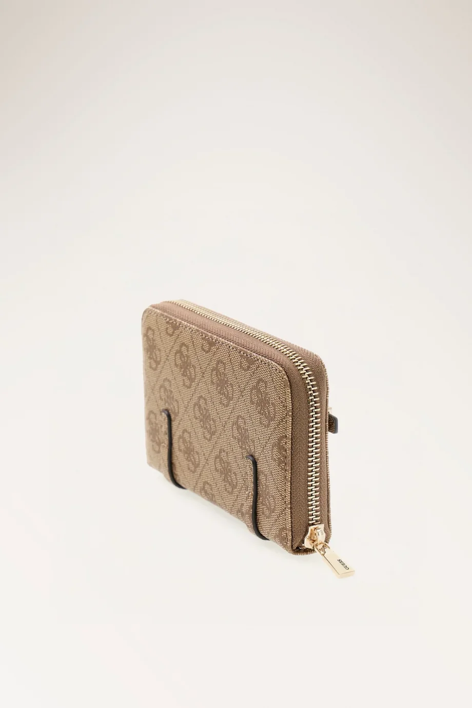 Guess Leona Logolu Orta Boy Fermuarlı Kadın Kahverengi Cüzdan SWSG9917140-LTL