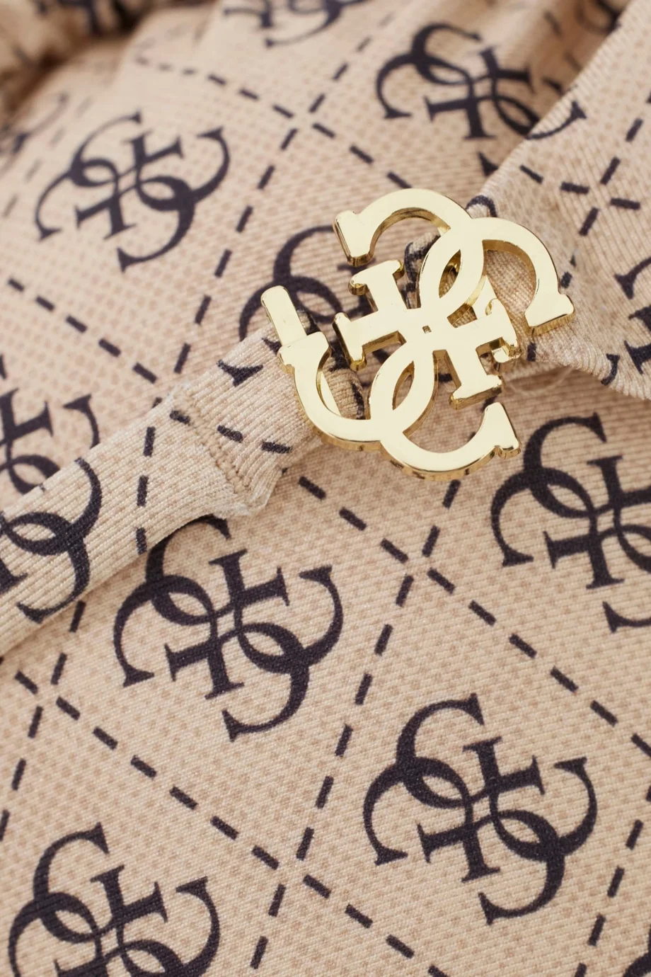 Guess 4G Çıkarılabilir Pedli Üçgen Kadın Bej Bikini E6GJ48KCBJ0-P1LT