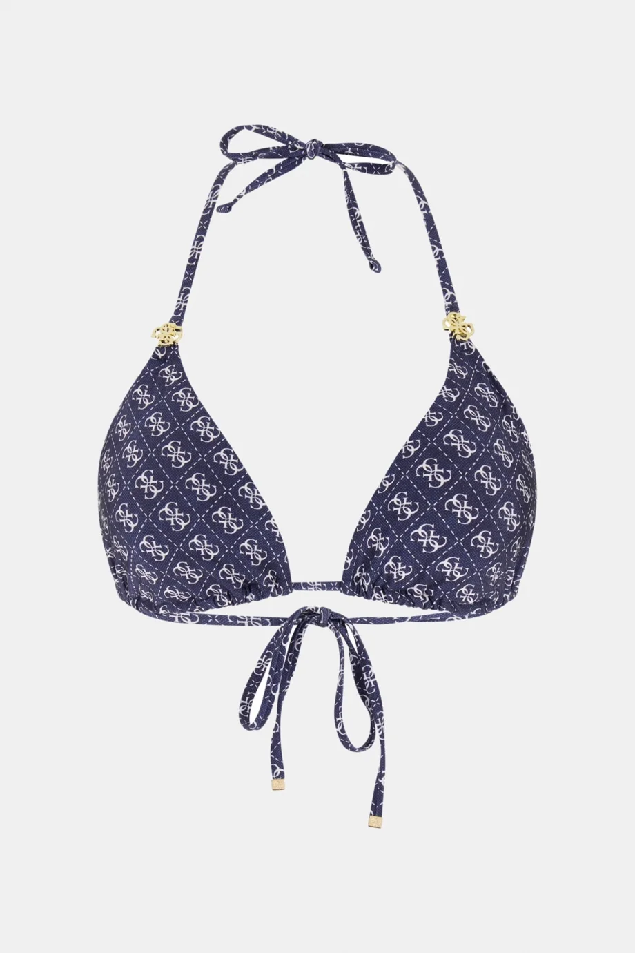 Guess 4G Çıkarılabilir Pedli Üçgen Kadın Lacivert Bikini E6GJ48KCBJ0-P7WY