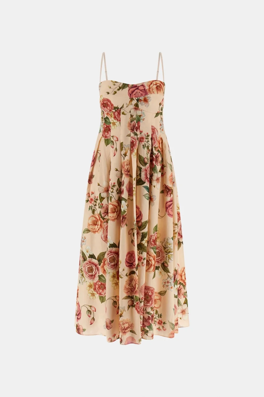 Guess Kolsuz Bria Keten Kadın Çok Renkli Elbise W6GKAFW2558-PMM9