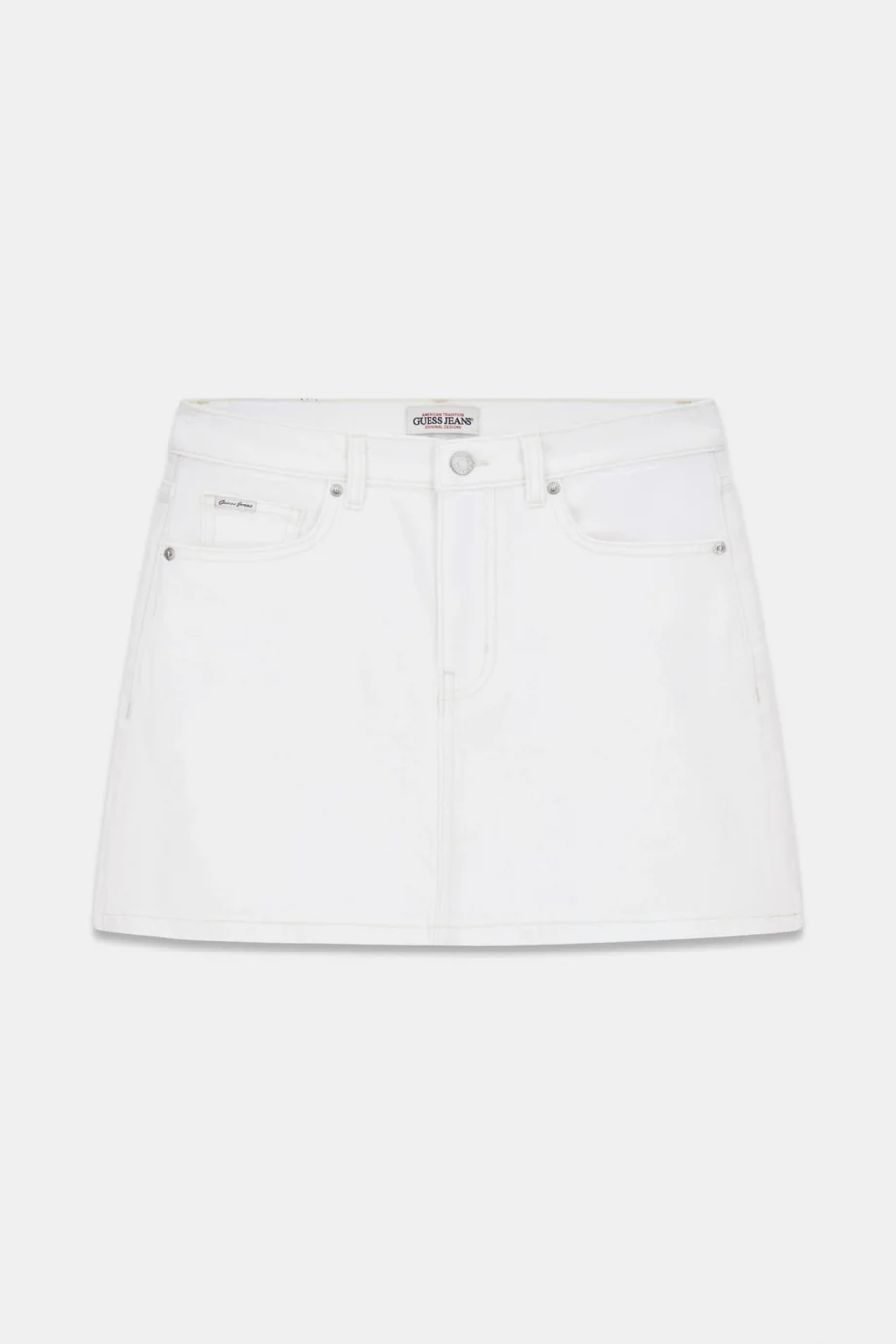 Guess GJ Klasik Mini Kadın Beyaz Etek W6RD0QD6521-GJWI